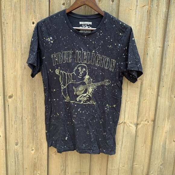 True Religion BIG LOGO T Shirt Small - Picture 2 of 3